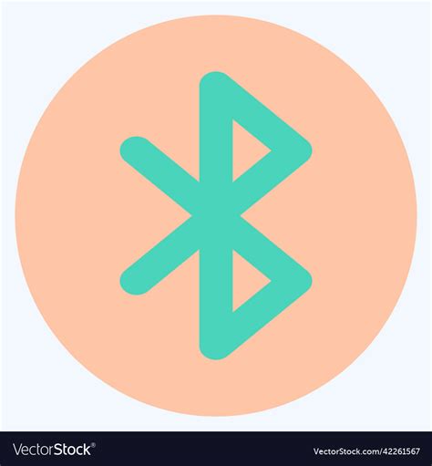 Icon Bluetooth Suitable For Mobile Apps Symbol Vector Image