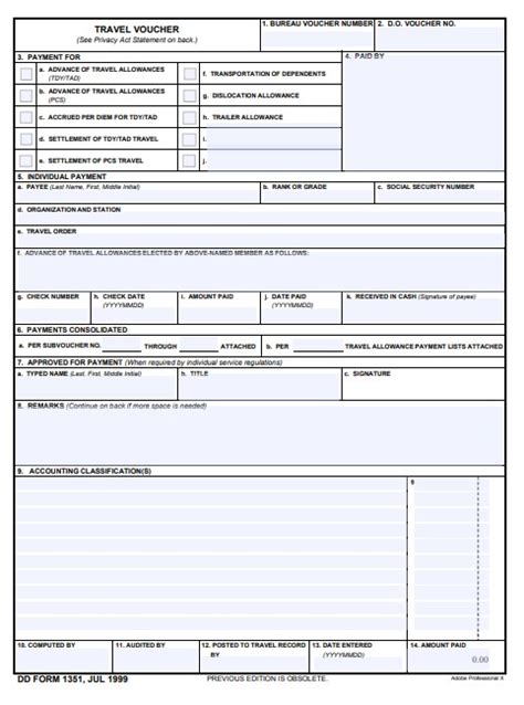 Dd Form 1351 Fill Out Sign Online And Download Fillab