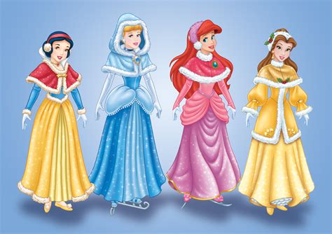 Disney Princess Holiday Paper Doll Kit On Behance