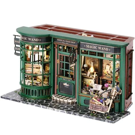 Diy Miniature Dollhouse Wooden Furniture Kit Creative Doll House Magic