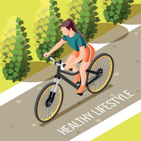 Healthy Lifestyle Isometric Illustration Vector Illustration 2938697