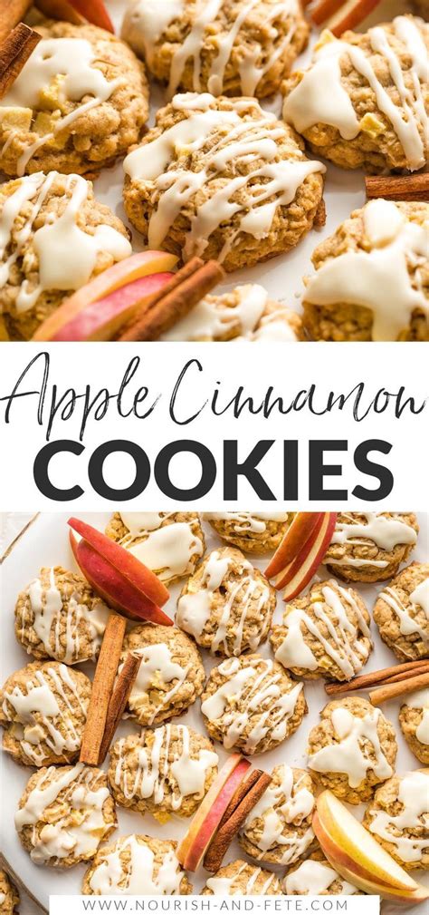 Apple Cinnamon Cookies With Maple Glaze Recipe Cinnamon Oatmeal