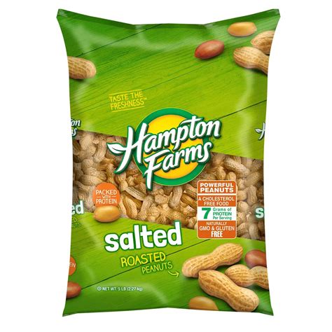 Buy Hampton Farms Salted And Roasted In Shell Peanuts Large Bag Net Wt