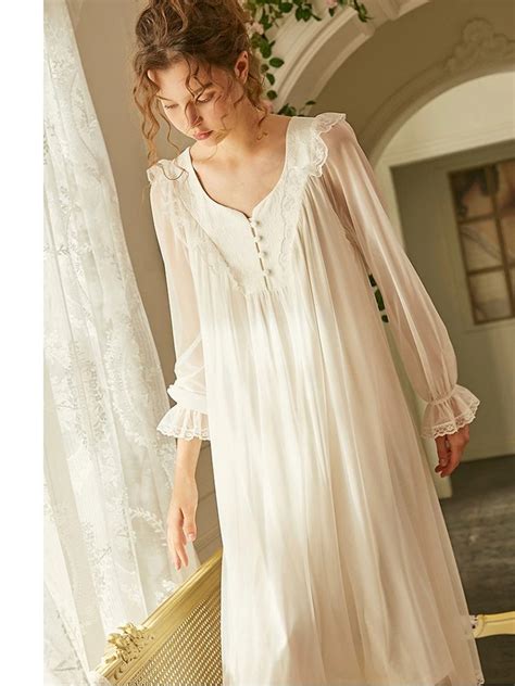 Vintage Victorian Nightgown Bridal Women S Nightgown Etsy Uk