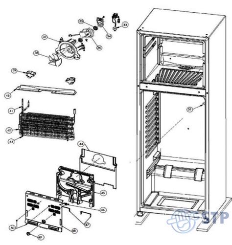 Stp Appliances Diagramas De Nwt9501g00 Refrigerador Whirlpool