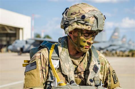 A Us Army Paratrooper With The 173rd Airborne Brigade Nara And Dvids