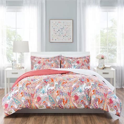 Stylish looks this moon paisley comforter bedding set will add a unique charm to your bedroom space. Nicole Miller Nicole Miller Kids 5-Piece Twin Multi ...