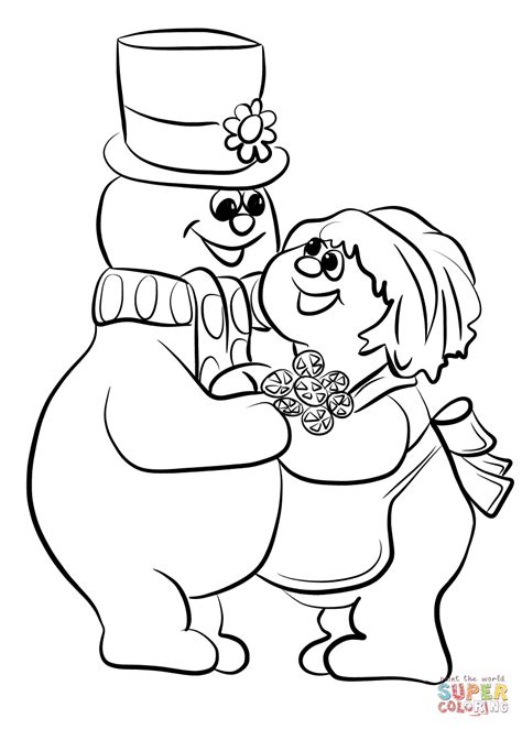 Printable Frosty The Snowman Coloring Pages