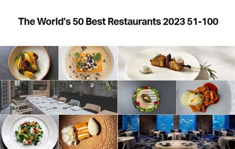 Lista Del 51 Al 100 De Los Mejores Restaurantes Del Mundo 2023 Según