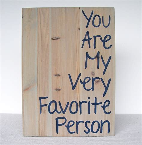 Wooden Sign You Are My Very Favorite Person Navy by RevellHouse
