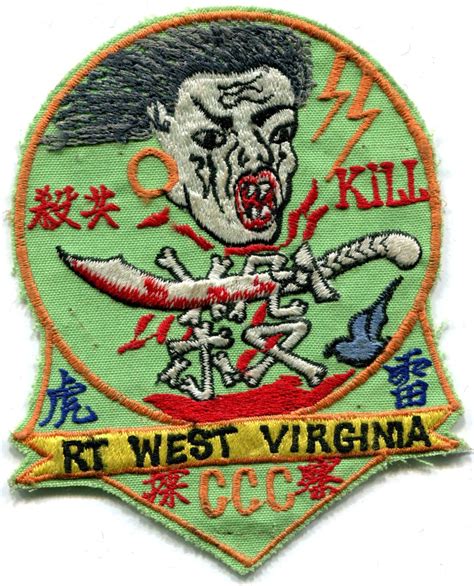 Ccc Recon Team West Virginia Pocket Patch Patches Vietnam Embroidery