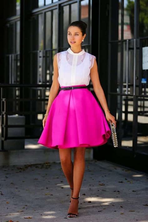 outfits with pink skirts 35 ways to style hot pink skirts