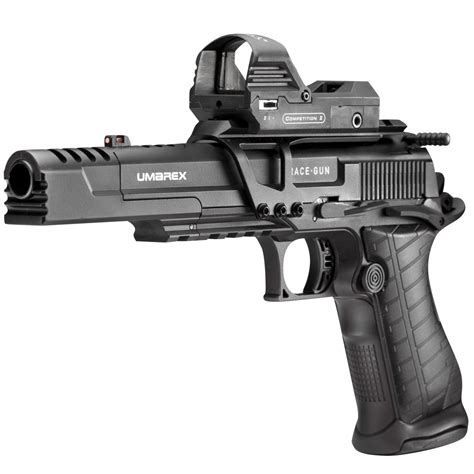 Umarex Race Gun Set Mit Leuchtpunktvisier 45 Mm Bb Co2 Blowback