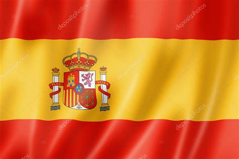 Spaniens flagga antogs 19 juli år 1927 men en liknande flagga hade används till havs sedan år 1785. Spanska flaggan — Stockfotografi © daboost #11058299