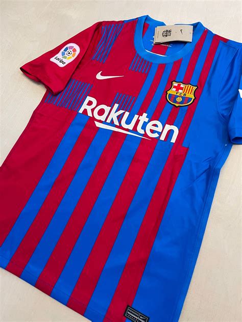 Messi 10 Barcelona Home Soccer Jersey 2122 Etsy