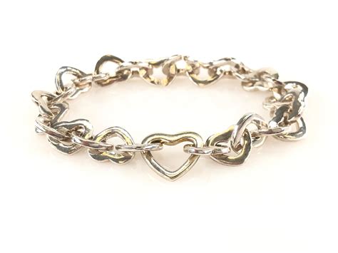 Lot Tiffany And Co Sterling Heart Bracelet