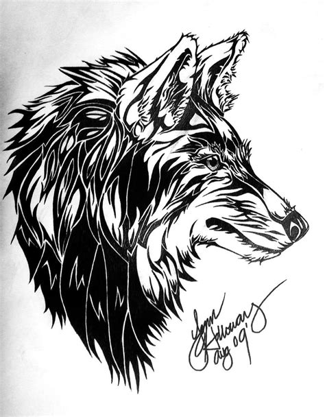 Tribal Wolf By Lupusspirit On Deviantart