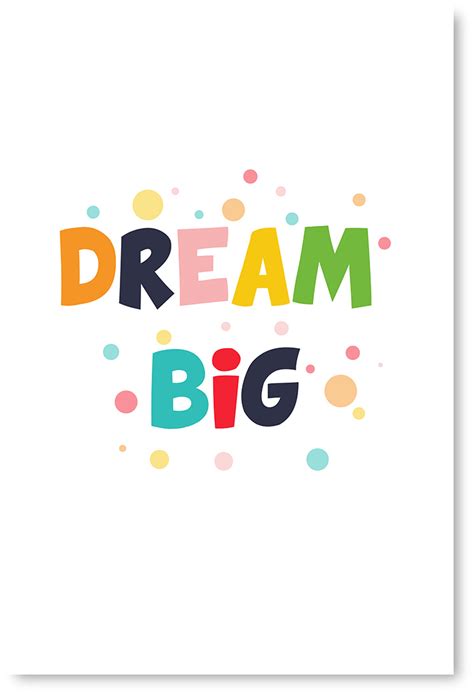 Colorful inspirational quotes wall decals, before you speak think wall stickers, positive saying vinyl wall art for kids room classroom decor 4.5 out of 5 stars 75 $12.69 $ 12. Awkward Styles Dream Big Poster Kids Motivational Quotes ...