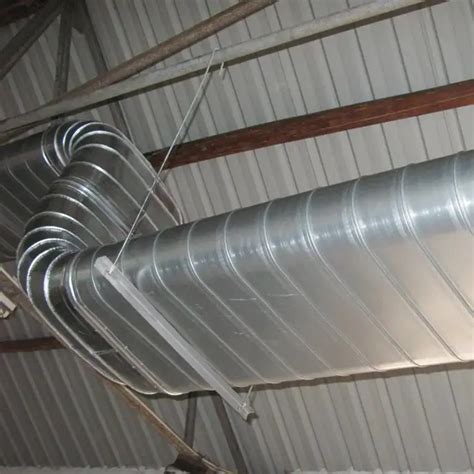 Oval Spiral Duct Air Spiral Pipe Corrugated Duct For Ventilation System