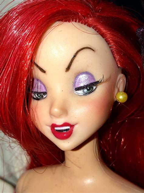 From Ariel To Jessica Rabbit Barbie Jessica Rabbit Ooak Halloween Face Makeup Barbie Dolls