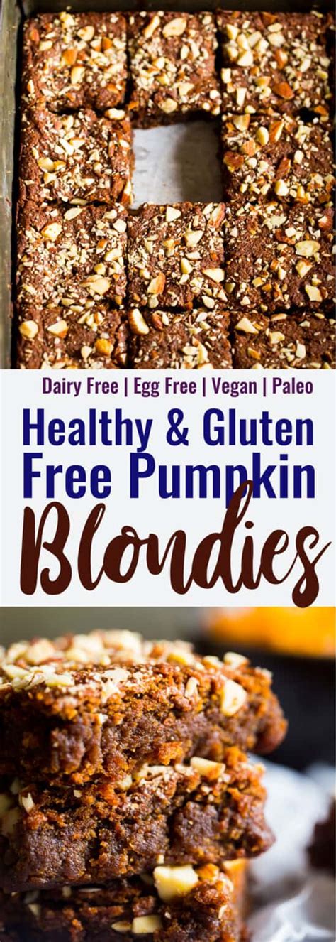 Pumpkin Blondies Vegan Paleo Food Faith Fitness