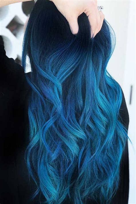 New haircut 100% human hair lace wig 22 inches body wavy red color. 55 Tasteful Blue Black Hair Color Ideas To Try In Any ...