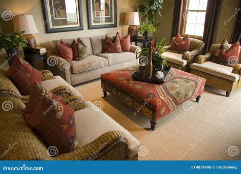 Spacious Living Room Stock Photo Image Of Estate Door 4834998