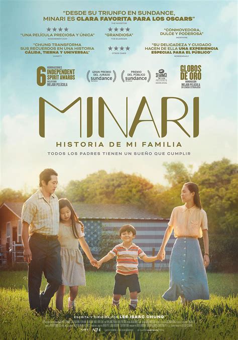 Esta edición de dos discos cuenta con la versión original remasterizada y con nuevo material incluido que detalla la historia del filme. Minari. Historia de mi familia - Película 2020 - SensaCine.com