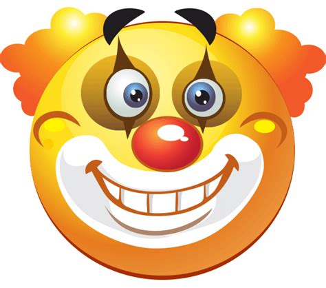 Clowning Around Smiley Funny Emoji Faces Funny Emoji