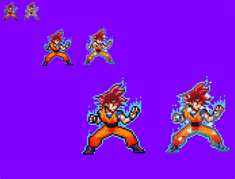 Goku dragon ball dragon disegni. Goku Saiyan God - Sprite by NSMBXomega on DeviantArt