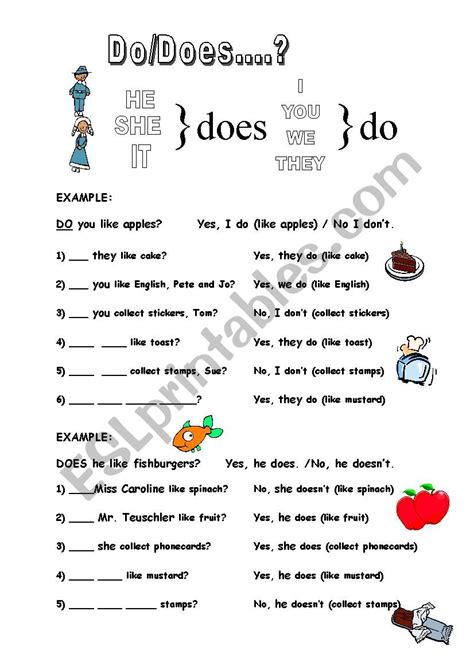 Dodoes Esl Worksheet By Englishreader
