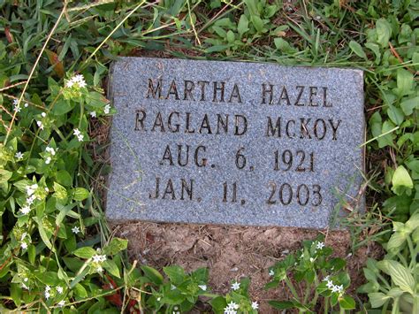 Martha Hazel Hazel Ragland Mckoy Find A Grave Memorial