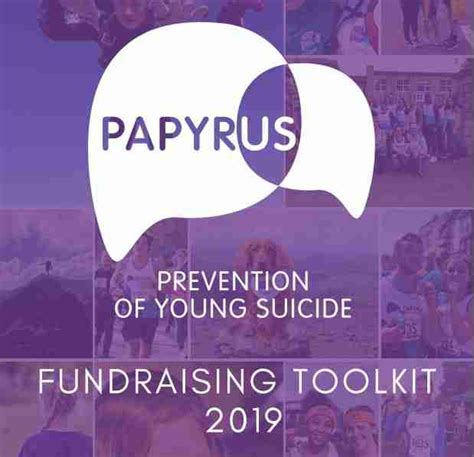 Fundraising Resources Papyrus Uk Suicide Prevention Charity