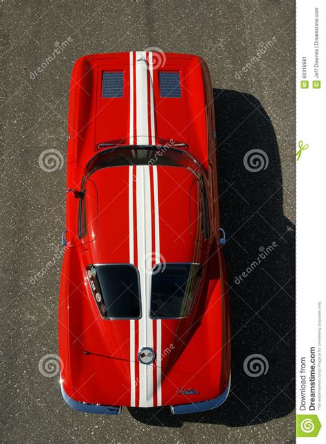 1963 Corvette Z06 Top View Editorial Photo Image 60318981