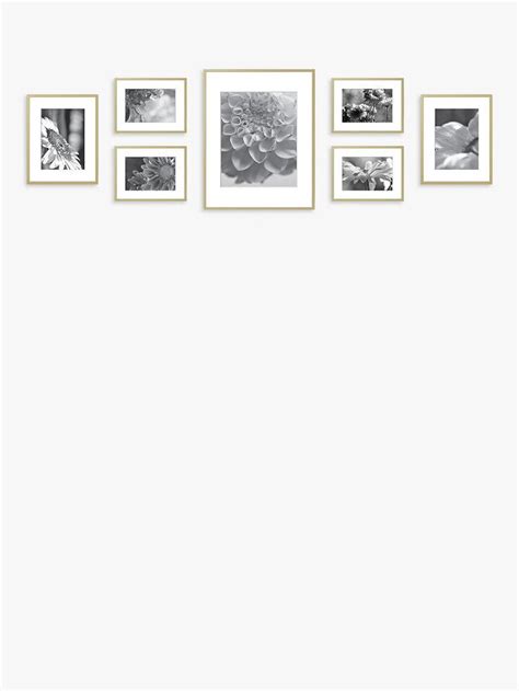 nielsen gallery aluminium gallery set multi aperture photo frames 7 photo aperture photo