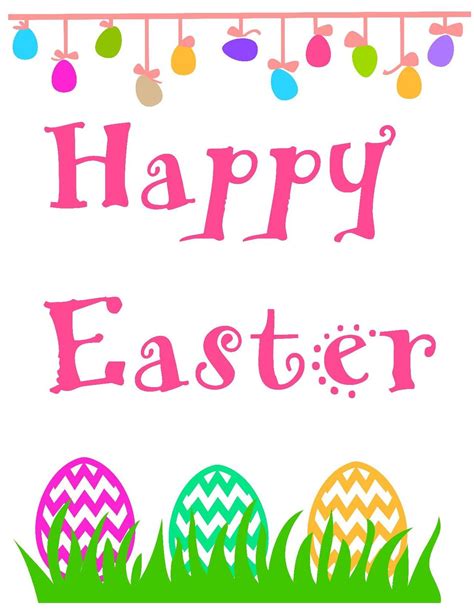 Happy Easter Free Printable These Free Printable Easter Decorations