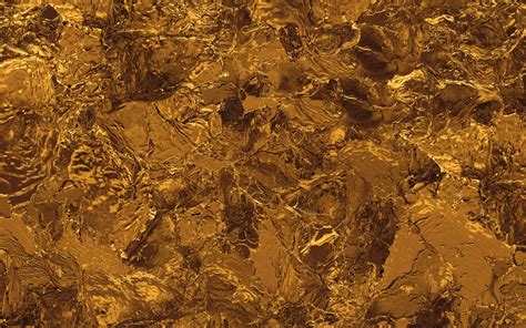 Download Wallpaper 3840x2400 Gold Liquid Texture 4k