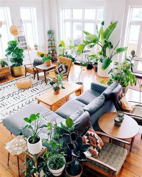 Beautiful Ways To Decorate Indoor Plant In Living Room Jihanshanum