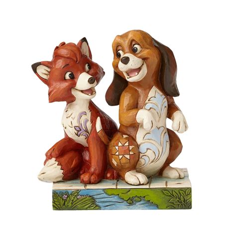 Jim Shore Disney Traditions Fox And The Hound Unexpected Friendships