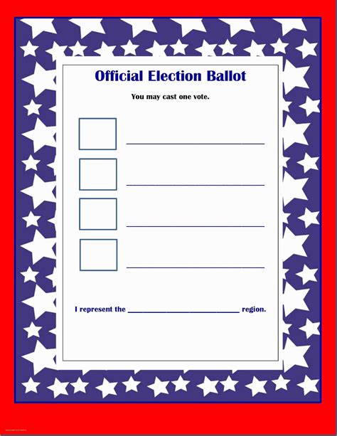free voting form template of sample election ballot for board directors heritagechristiancollege