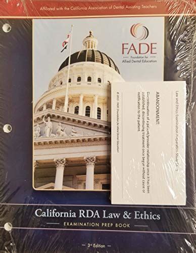 The California Rda Law And Ethics Examination Prep Book 4th Edition