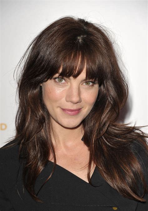 This long hair requires a lot of attention but can look flattering if you take good care of. Michelle Monaghan Long Straight Cut with Bangs - Long ...