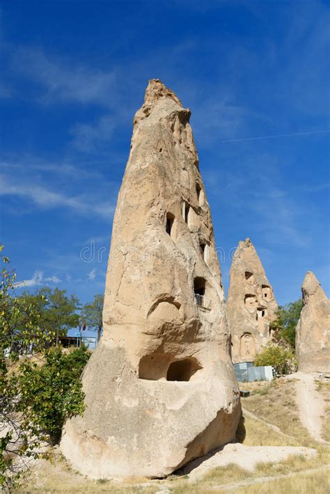 Pigeon Valley And Uchisar Castle In Cappadocia Turkey