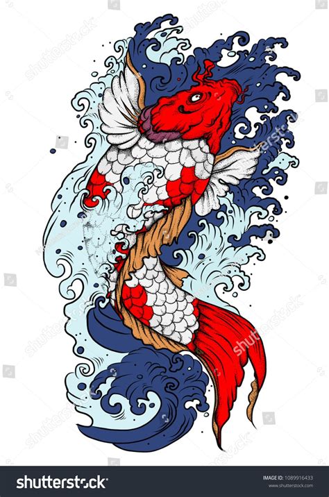 koi-fish-with-water-splash-japanese-koi-carp-tattoo-design-water-splash-koi-fish-koi-art,-koi