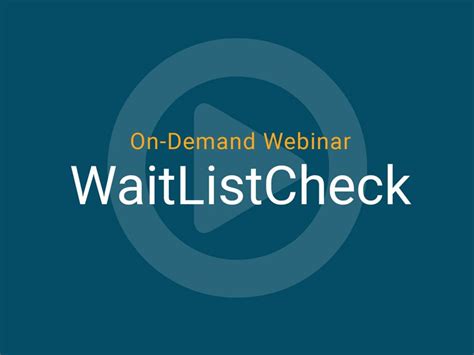 Waitlistcheck Tulsa