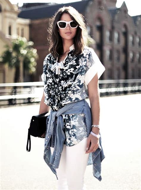 Effortlessly Cool Ways To Style The Shirt Tied Around The Waist Trend