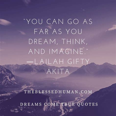 61 Dreams Come True Quotes Believe In Your Dreams
