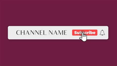Custom Animated Subscribe Button Video Youtube Banner Design