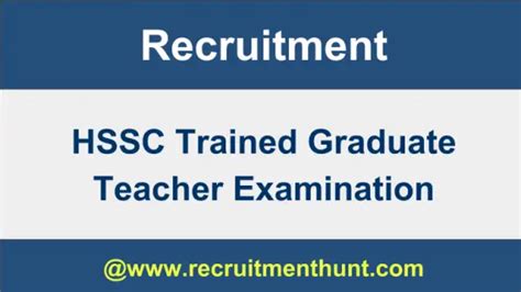 hssc recruitment 2019 apply online for 778 trained graduate teacher tgt vacancies hssc