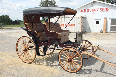 Horse Drawn Surrey Carriage Buggy Wagon Cart Sleigh Antique